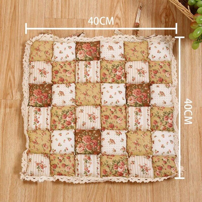 

Flower Style Square Cotton Seat Cushion Sofa Car Mat Home Kitchen Chair Sit Pad Mat Pillows Home Decor