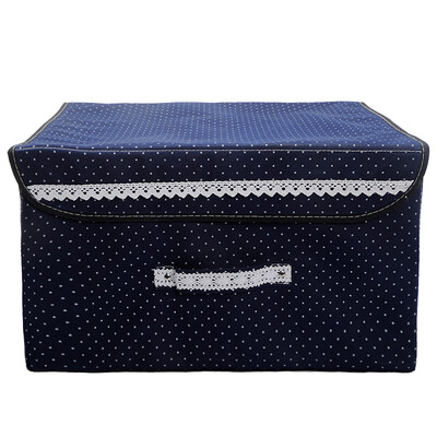 

KongJianYouPin dot storage box clothing storage box sundries storage box one 36L blue large