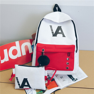 

Fashion Two Piece Backpack Shoulder Bag Women 2018 NEW Korean Edition Printed Shoulder Bag Student Bag