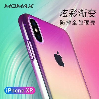 

MOMAX Apple XR Mobile Shell iPhoneXR Mobile Phone Case Aurora Color Plated Transparent Hard Shell 61 Inch Purple Green