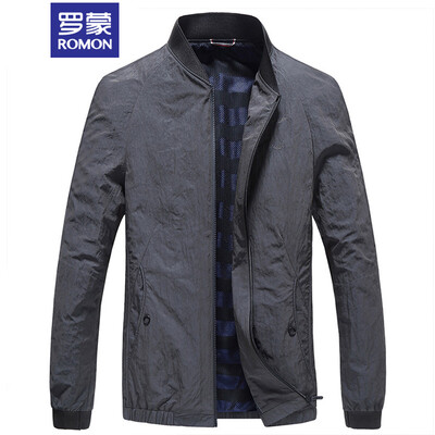 

ROMON jacket male 2018 autumn&winter new business casual jacket male 8JK981802 Navy 175