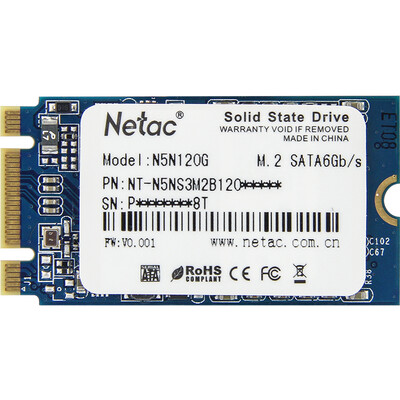 

Netac N5N Series 120G M.2 Твердотельный накопитель (NT-120N5N)