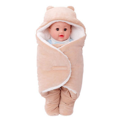 

US Winter Newborn Swaddle Blanket Cocoon Sleeping Bag Infant Babys Wrap Blanket