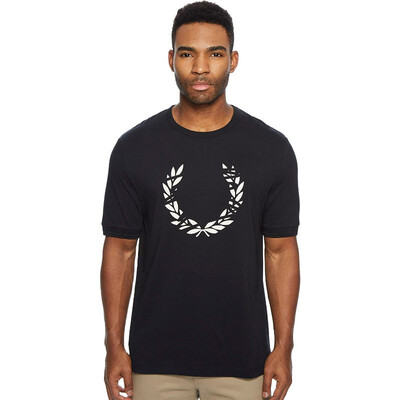 

Fred Perry Mens Scratch Laurel Printed T-Shirt