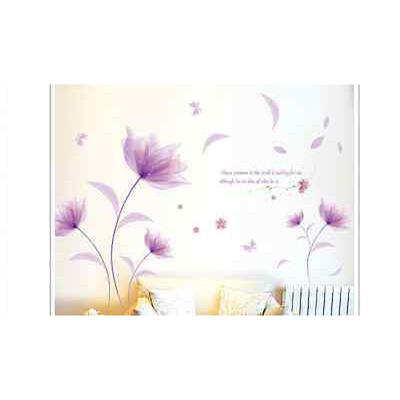 

DIY Wall Sticker Home Decor Art Mural Decal Purple Flower Paper Bedroom Vinyl