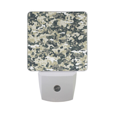 

ALAZA LED Night Light With Smart Dusk To Dawn SensorCamouflageAmerican Flag Plug In Night Light