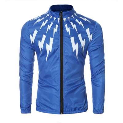 

US Mens Windbreaker Jacket Lightweight Showerproof Top Running Sports Coat Zip