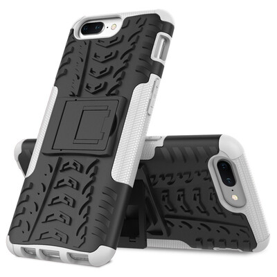 

Fivice One Plus 5 Case TPU anti-fall tire pattern back clip bracket phone case