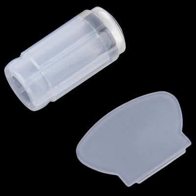

1 Set Silicone Nail Art Seal Printing Stamper Transfer + Scraper Kit DIY