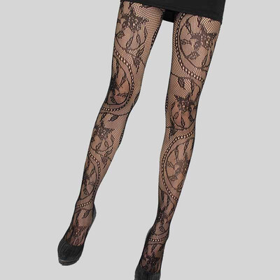

Women Lace Mesh Lingerie Garter Belt Fishnet Thigh High Stocking Pantyhose Socks