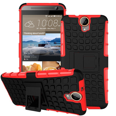

Fivice HTC one E9 PlusE9 Case TPU anti-fall tire pattern back clip bracket phone case