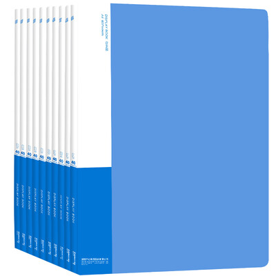 

Comix 10 loaded 40 pages of economic information book A4 file book EA41 blue office stationery