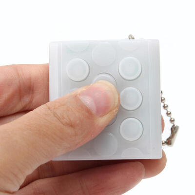 

PuchiPuchi Endless Pop Pop Infinite Bubble Wrap Relieve Stress Key Chain Sq