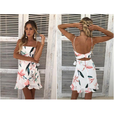 

Womens Holiday Mini Playsuit Ladies Jumpsuit Romper Summer Beach Dress CA TOP