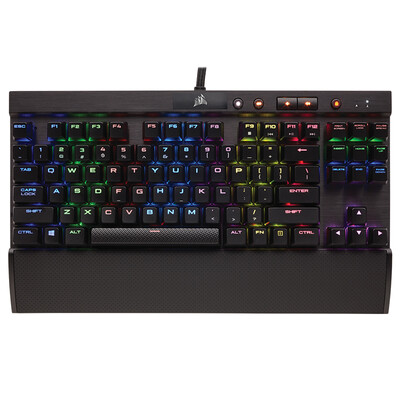 

US Corsair STRAFE RGB Scalp Colorful Backlit Machine Game Keyboard Черные бесшумные украшения