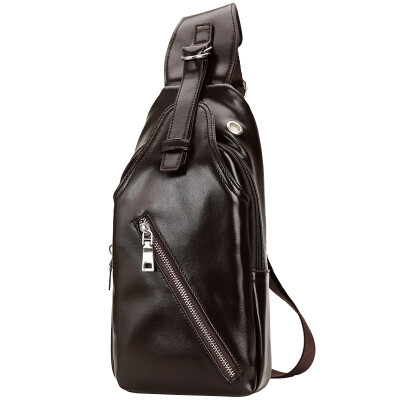 

Vancouver (F4Y) leisure sports chest bag JS1221 multi-functional men and women shoulder Messenger bag U backpack brown