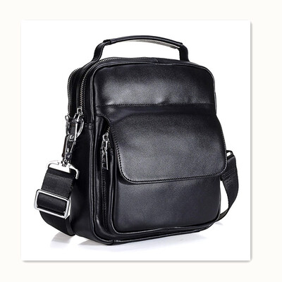 

Mens Shoulder Bags Top Layer Leather Wax Skin Business Tote
