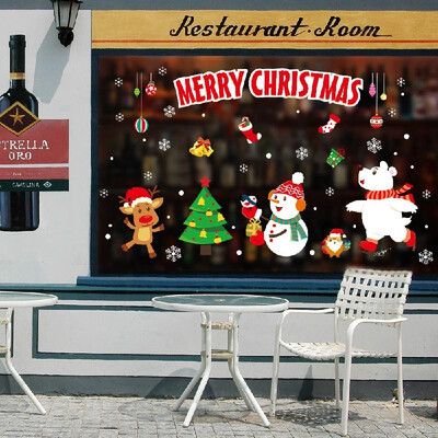 

Creative Christmas Series PVC Home Wall Showcase Window Decoration Removable Sticker