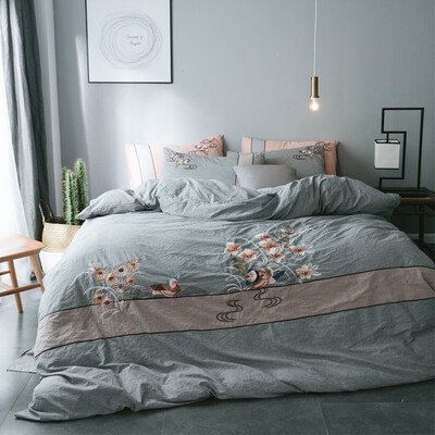 

All Cotton Four Piece Chinese Washing Cotton Quilt Quilt 15 m 18m20 Bedding Summer Cotton Quilt Cover