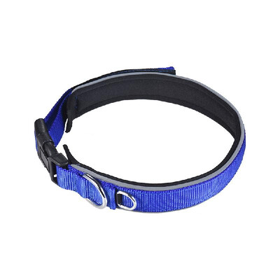 

Strong Durable Dog Collar Dual D-ring Nylon Fasten Tape Length Adjustable Comfortable Neck Pet Collars for Small Large Medium Dogs