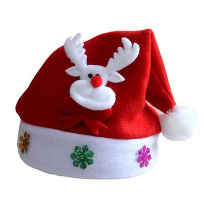

Fashion Child Christmas Hat XMAS Santa Family Hats Gift For Children Kid baby