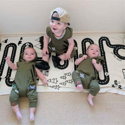 

Newborn Kid Baby Boys Girl Hooded Romper Bodysuit Jumpsuit Outfits Clothes 0-24M