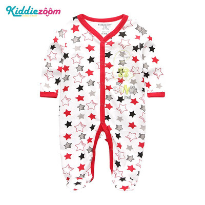 

Kiddiezoom Jumpsuit Long Sleeve Spring Autumn Baby Rompers Cotton Newborn 0-12Months Baby Clothes Stars Stripes Baby Supplies