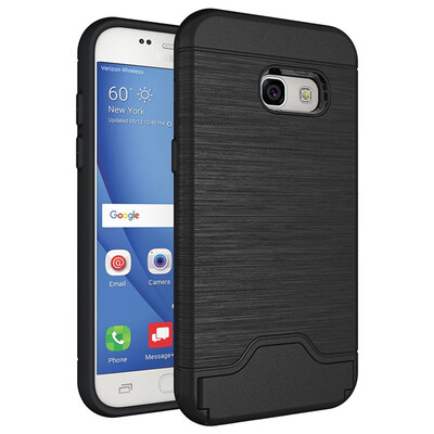 

Fivice Samsung A3 2017A320 Case TPU all-inclusive anti-drop brushed card with bracket mobile phone case