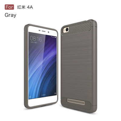 

Fivice Xiaomi Redmi 4A case Luxury brushed carbon fiber TPU soft shell