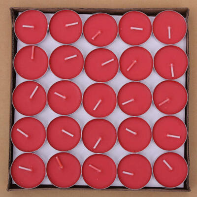 

50PCS Scented smokeless Candles Tea lights Candle Wedding Party Home Decoration