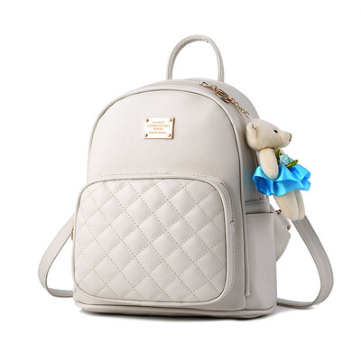 

NovelTeez Backpack College Wind Leisure Backpack Korean Wave Fashion Lady Bag Bear Bag