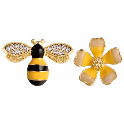 

Yoursfs Hot new flower earrings zircon earrings wholesale Earings Fashion Jewelry Punk for women Crystal Bee Flower Earrings Jewel