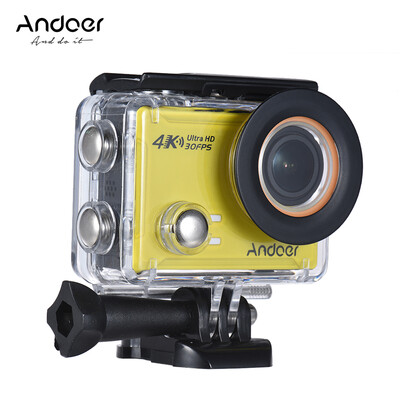 

Andoer AN100 4K WiFi Action Sports Camera 30MP 1080P120fps 20" IPS Screen 170° Wide Angle Waterproof 45m Support Gyro G-sensor F