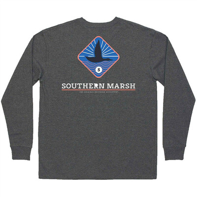 

Branding - Flying Duck Long Sleeve Tee in Washed Moss Blue