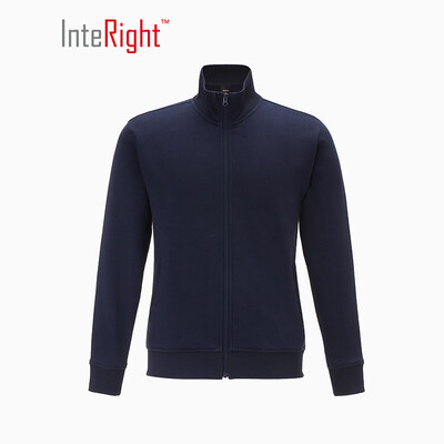 

INTERIGHT mens plus velvet warm sweater Navy blue
