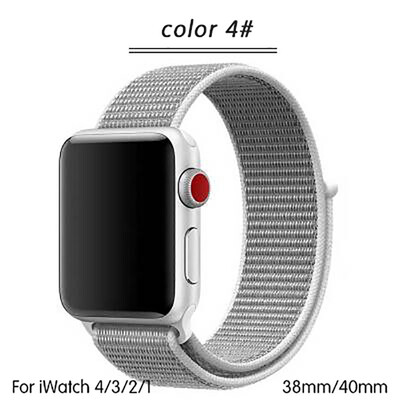 

Kebbit Nylon Sport Band for Apple Watch Series 4 3 2 1 38MM 42mm 40MM 44mm Soft Breathable Watch Strap Colorful iWatch Bands
