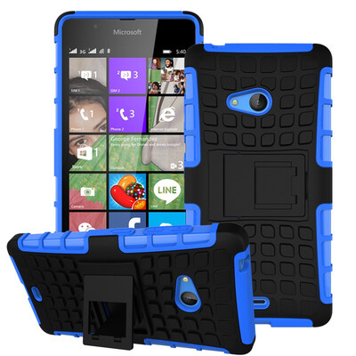 

Fivice Nokia Lumia 540 Case TPU anti-fall tire pattern back clip bracket phone case