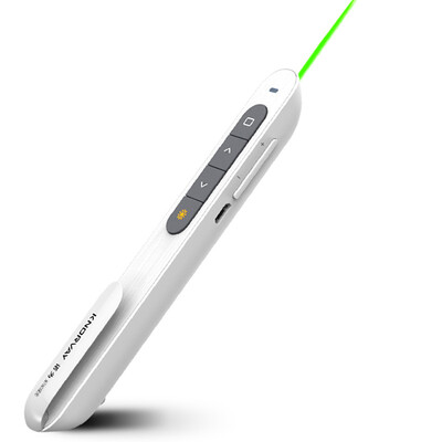 

Promise KNORVAY N76C laser pen green flip pen PPT remote control pen flip speaker white