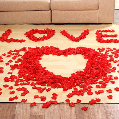 

Jingdong Supermarket Sheng Silk Shang Shang Wedding Supplies Simulation Rose Petals Marriage Wedding Table White Wedding Bed Sprinkler Red Petals 1000