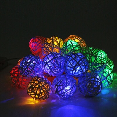 

BRELONG LED rattan ball light string decorative light 10LED