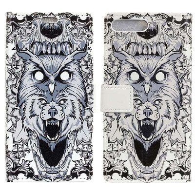 

MOONCASE Oppo R15 Neo Painted Leather Case - White Wolf