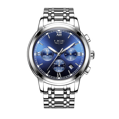 

Fashion Luxury Stainless Steel Men Watches 3ATM Water-resistant Quartz Watch Luminous Sport Man Wristwatch Male Relogio Musculino