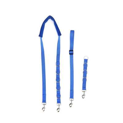 

Adjustable Dog Grooming Belly Strap D-rings Bathing Band Free Size Pet Traction Belt Blue