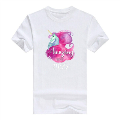 

23rd Birthday Gift Unicorn Tshirt Amazing Since 1995 Tee