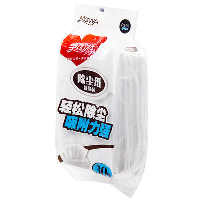 

Jingdong supermarket] beautiful Ya dust paper replacement equipment 38x22cm 30 pieces of disposable mop cloth wipes HC013742