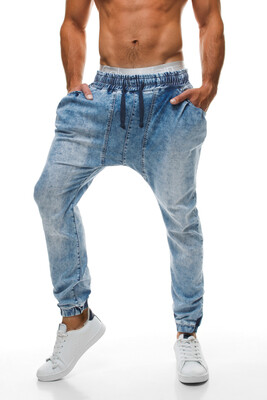 

New Men's Casual Harem Pants Retro Loose Cotton Jeans