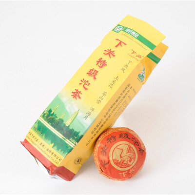 

Xiaguan Te Ji Tuo Cha * Высший сорт чая пуэр 2012 Сырье 100г