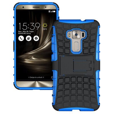 

Fivice Asus Zenfone 3 55ZE552KL Case TPU anti-fall tire pattern back clip bracket phone case