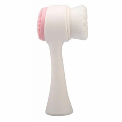 

New Double Sides Silicone Facial Cleansing Brush 3D Face Cleaning Massage Tool K