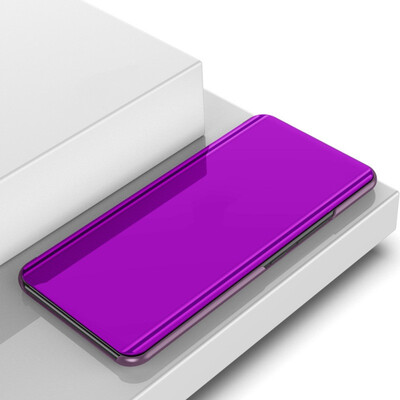 

MOONCASE Huawei Y6 2018 bracket plated mirror holster - purple